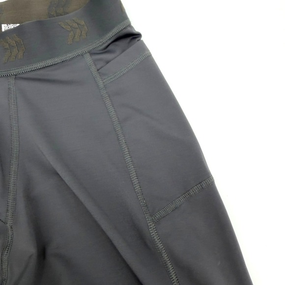 All In Motion Mens Compression Tights Charcoal Gray Athletic Leggings Medium - Picture 3 of 10